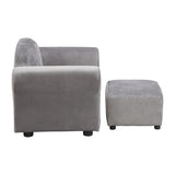 Kids Chair, Kids Upholstered Couch with ottoman W2297P264486