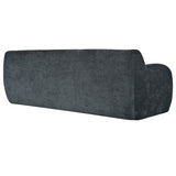 U_Style 81.5" Minimalist Compression Sofa, Curved Design, 3-Seater Casual Sofa for Living Rooms, N711P192002E