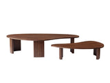 2-Piece Modern Irregular Shape Coffee Table Set for Living Room,Easy Assembly Nesting Coffee Tables, W2582P402268