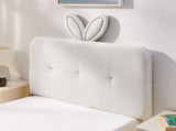 Twin Size Kids Upholstered Bed with Oversized Rabbit Ear Headboard, LED Light & 4 Storage Drawers, W1413P384921