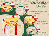 12in Motorized Pop-up Gift Box with Reindeer, Outdoor Christmas Decorations with Motor & 60 LED 79548883