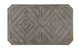 Dining Table Gray Color Diamond Wood Grain Pattern 1pc Table Wire-brushed Finish B011P246577