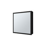 Morenci Medicine Cabinet With Included Mirror And 1 Door, Black B128P237177