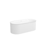 67" Acrylic Freestanding Bathtub-Acrylic Soaking Tubs, Fluted style-Gloss White Freestanding Bathtub W2568P166155
