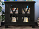 20 Gallon Fish Tank Stand with Power Outlets, Farmhouse Decorative Aquarium Stand 10767228