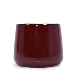 Handmade Ceramic Flower Pot Set of 4, 7/9/11/14 Inch Diameter, Deep Red Speckled Glaze for All W3273P321581