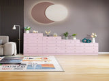Modern Simple 5-Drawer Nighstand Dresser Pink 53636340