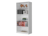 White 5-Shelf Bookcase B062P175157