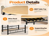 PVC Breakfast Table Chair Plus Version Burlywood 11121292