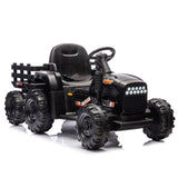 ZNTS Ride on Tractor with Trailer,24V Battery Powered Electric Tractor Toy, 200w*2motor W1578P193900