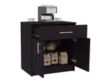 Mayorca Multistorage Pantry Cabinet, One Drawer, Two Interior Shelves, Black B070P337158