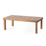 Teak Acacia Wood Loveseat and Coffee Table Set with Cream Cushions 70844.00