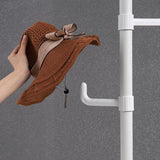 ZNTS Adjustable Laundry Pole Clothes Drying Rack Coat Hanger DIY Floor to Ceiling Tension Rod Storage 73488899