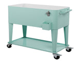 91*84.5*38.5cm Rectangular Plastic Box Frozen Insulation Cart Mint Green 78836662