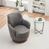 PU leather Swivel Barrel Chair, Swivel Accent Chairs Armchair for Living Room, Reading Chairs for W1361P147131