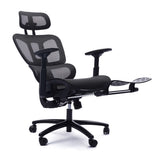 ZNTS Adjustable Ergonomic Black Mesh Office with Headrest and Footrest, Conference/Computer Desk B011P213340