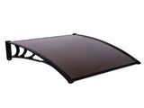 100 x 100 Household Application Door & Window Rain Cover Eaves Canopy Brown & 12626516