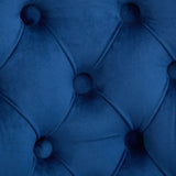 Swivel Velvet Barstools with Button Tufted Decoration and Wooden Legs, and Chrome Nailhead Trim, W1143P241331