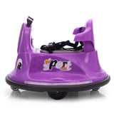 12V Snail-Shaped Kids Electric Bumper Car with Remote Control, Ride On Car with LED Lights, Music, W2181P156753