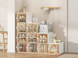 A row of ten-layer foldable and stackable multi-size shoe racks is easy to assemble, with high 29082008