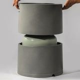 Steel Propane Tank Cover Round Tank Holder Hide-away Side Table W853P202182