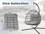 Outdoor Egg chair cushion, Hanging chair cushions replacement, Hammock chair Pad for Patio Bedroom 13341412
