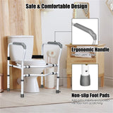Steel safety toilet railing with multiple adjustable gears 22707637