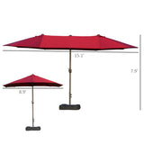 Outdoor beach umbrella/Double-Sided Market Umbrella 45957691