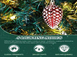 72in Pre-lit Christmas Wreath, Lighted Artificial Xmas Wreath with 300 Warm White Lights and 1200 97320150