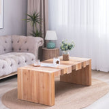 48.2" Rectangular Center Table for Living Room Stylish rectangular coffee table blends rustic W2729P309445