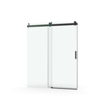 56" - 60" W x 76" H Frameless Soft-closing Single Sliding Shower Door, 3/8" Tempered Glass W1573104180