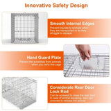Humane Animal Trap Cage - Galvanized Sturdy Wire Mesh, Sensitive Trigger & 96020110