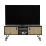 Tv Stand B Magness, Living Room, Black / Macadamia B092142844