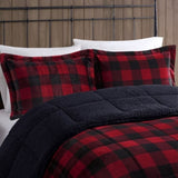 Full/Queen Plush to Sherpa Down Alternative Comforter Set B035100499