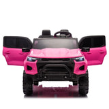 24V10A Two-seater Kids Ride On Electric Pickup, kids ride on toy W/parents remote control,4WD 800W W1578P196861