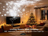 Snowflake Projection Light with Dual Adjustable 180&degHeads, IP44 ABS Outdoor Projector Light, 4 94942918