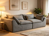 74.8" Width Cloud Couch Oversized Modular Sectional Sofa True Relax Comfy Couches Wide&Deep Seat W2530P458025