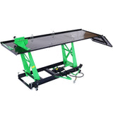 Air Hydraulic Motorcycle Lift, 1000 Lb. Capacity Mobile ATV/Motorcycle Lift Table, Heavy Duty W465P176240