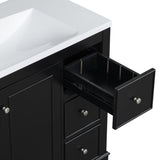 36" Black Bathroom vanity N729P179571B