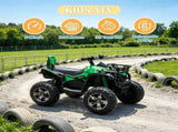 12V Green Kids Ride-On ATV, Music Headlights, for 37-60 Months Toddlers 46350737