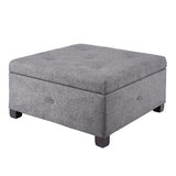 ZNTS Soft Close Storage Ottoman B03548225