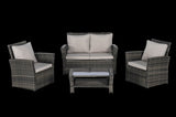 4 Pieces Outdoor Patio Furniture Sets Garden Rattan Chair Wicker Set, Poolside Lawn Chairs with W874P266298