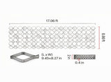 17.06 x 8.86 FT Gravel Grid, Permeable Geo Grid Driveway Stabilizer for Garden, Patio & RV Parking 49022714