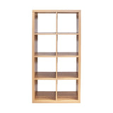 ZNTS 8-Cube Organizer Storage with Opened Back Shelves,2 X 4 Cube Bookcase Book Shleves for Home, Office 88496924