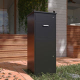 Package Delivery Box for Outside Lock15.74"L*16.92"W*44.5"H, Heavy-Duty Steel Package Drop Box W396P278342