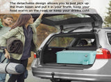 80 Quart Rolling Ice Chest, Portable Bar Drink Cooler with Catch Basin, Bottom Storage Tray and 10515126