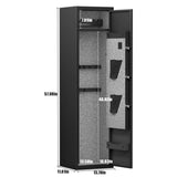 ZNTS 5-6 Gun Safe Home Rifle and Pistol Safe, Quick Access Long Gun Safe Shotgun Rifle Cabinet, Physical W2746P205451