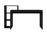 Venetie Desk, 3 Shelves, Black Wengeu B097P474293
