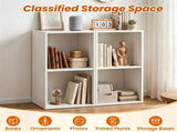 2-Cube Open Bookshelf, Freestanding Engineered Wood Storage Organizer, Vertical & Horizontal 41909889