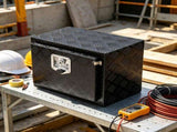 18 x 12 x 14 Inch Underbody Truck Storage Box Diamond Plate Waterproof Tool Box with T-Handle 37570095
